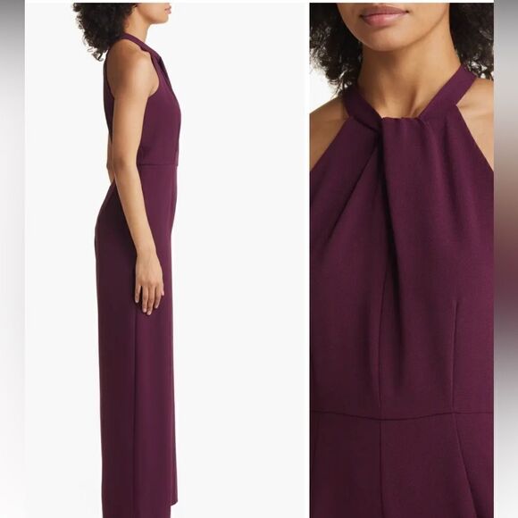 Julia Jordan - size 16 - halter neck wide leg jumpsuit - Picture 13 of 15
